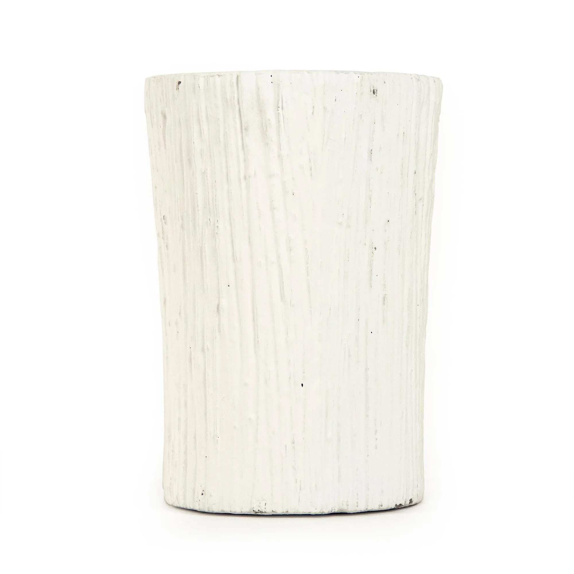 Distressed White Vase (10043L A148) by Zentique