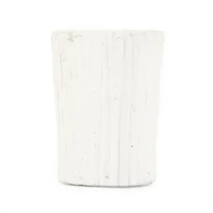 Distressed White Vase (10043S A148) by Zentique