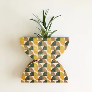 Double Dome Geometric Wall   Tabletop Vase Planter