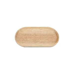 Elegant Wooden Oval Serving Tray Large