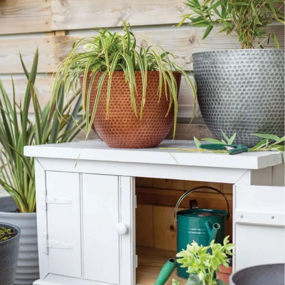 Elements Metal Effect Planter