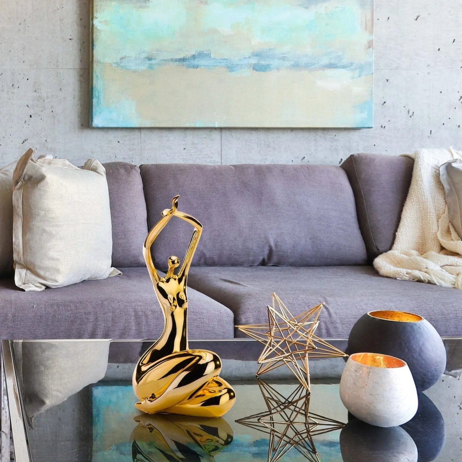 Elizabeth Sculpture //  Large Gold