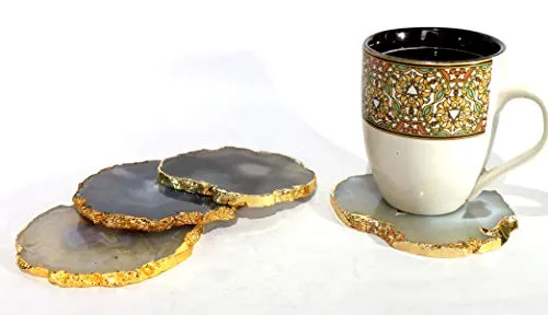 Esplanade Natural Agate Coasters Bar Beer Coffee Tableware Natural Grey