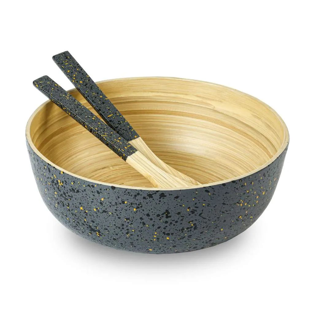 Extra Large Bamboo Salad Bowl (28cm / 11" Diameter): White