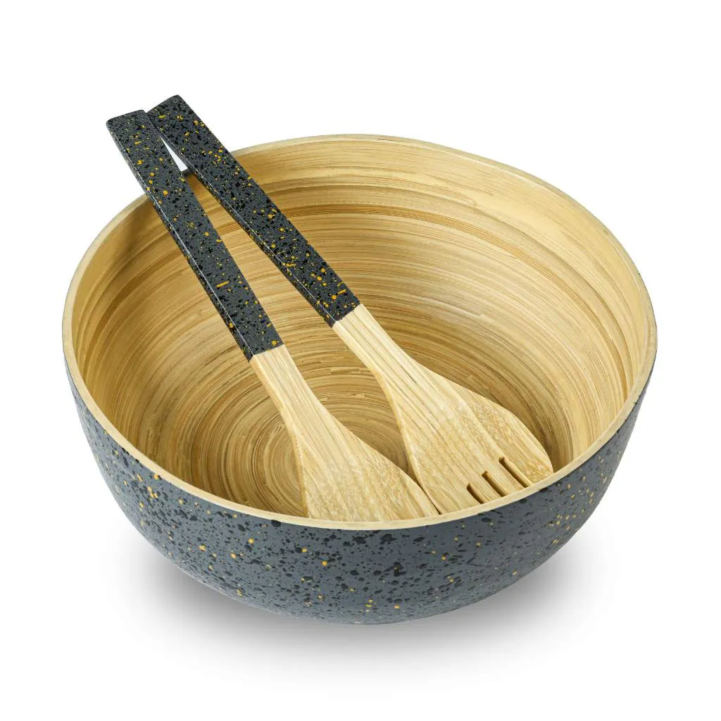 Extra Large Bamboo Salad Bowl (28cm / 11" Diameter): White