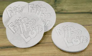 Faith Hope Drink Coasters