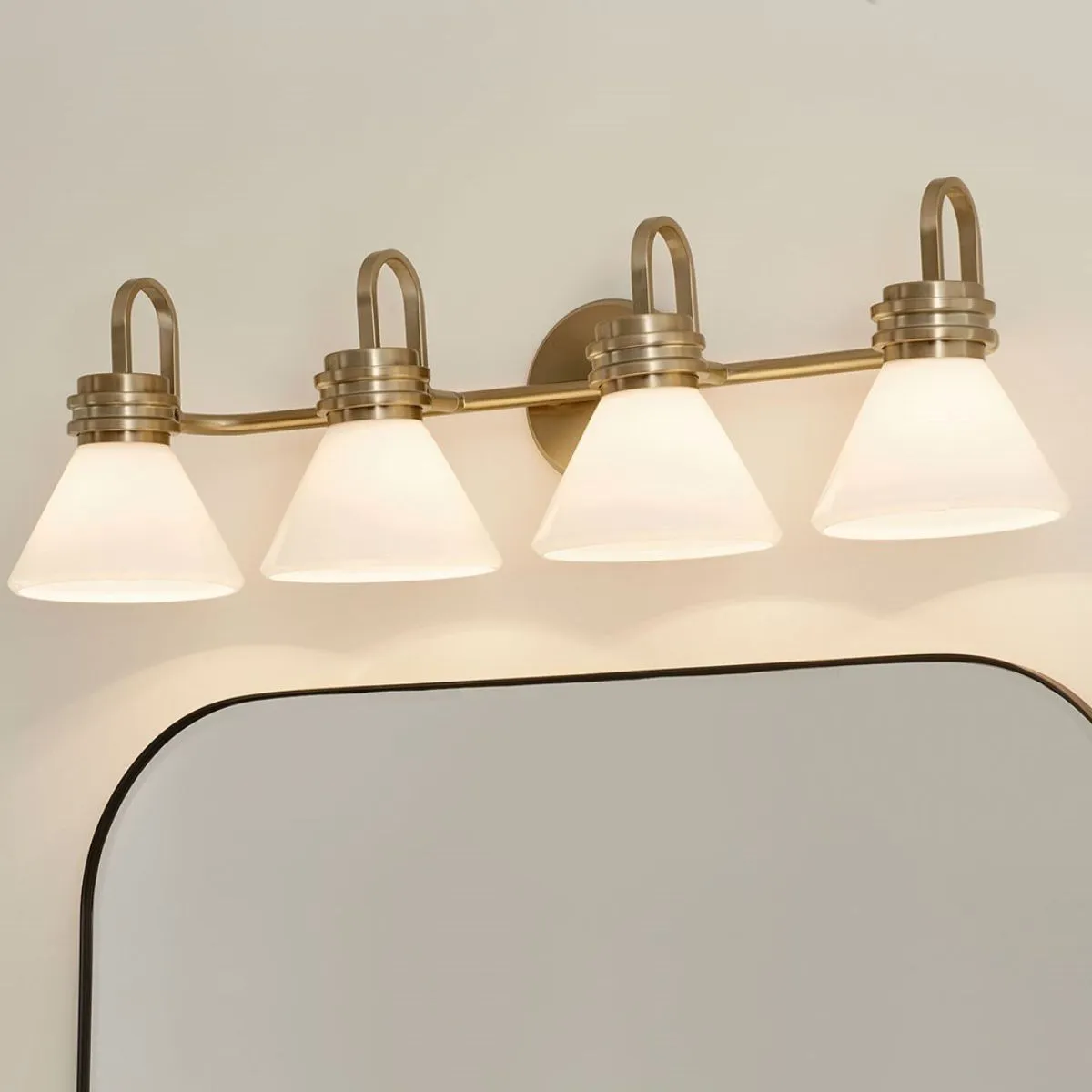 Farum 34 in. 4 Lights Vanity Light Champagne Bronze Finish