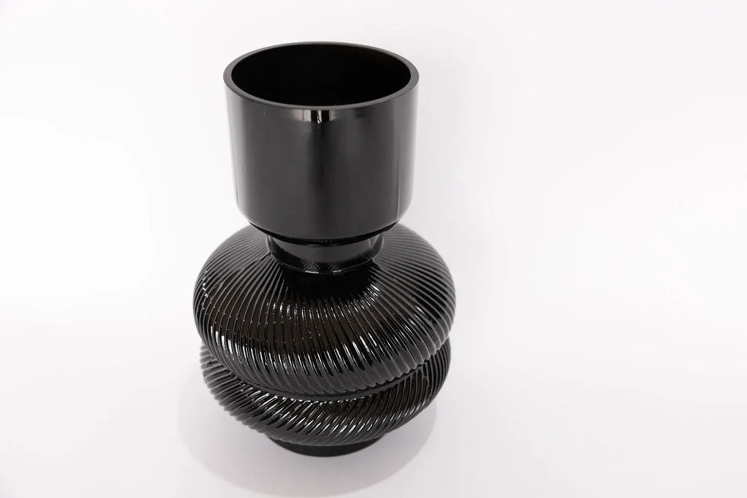 Gabel & Teller Glass Vase 22cm - Black