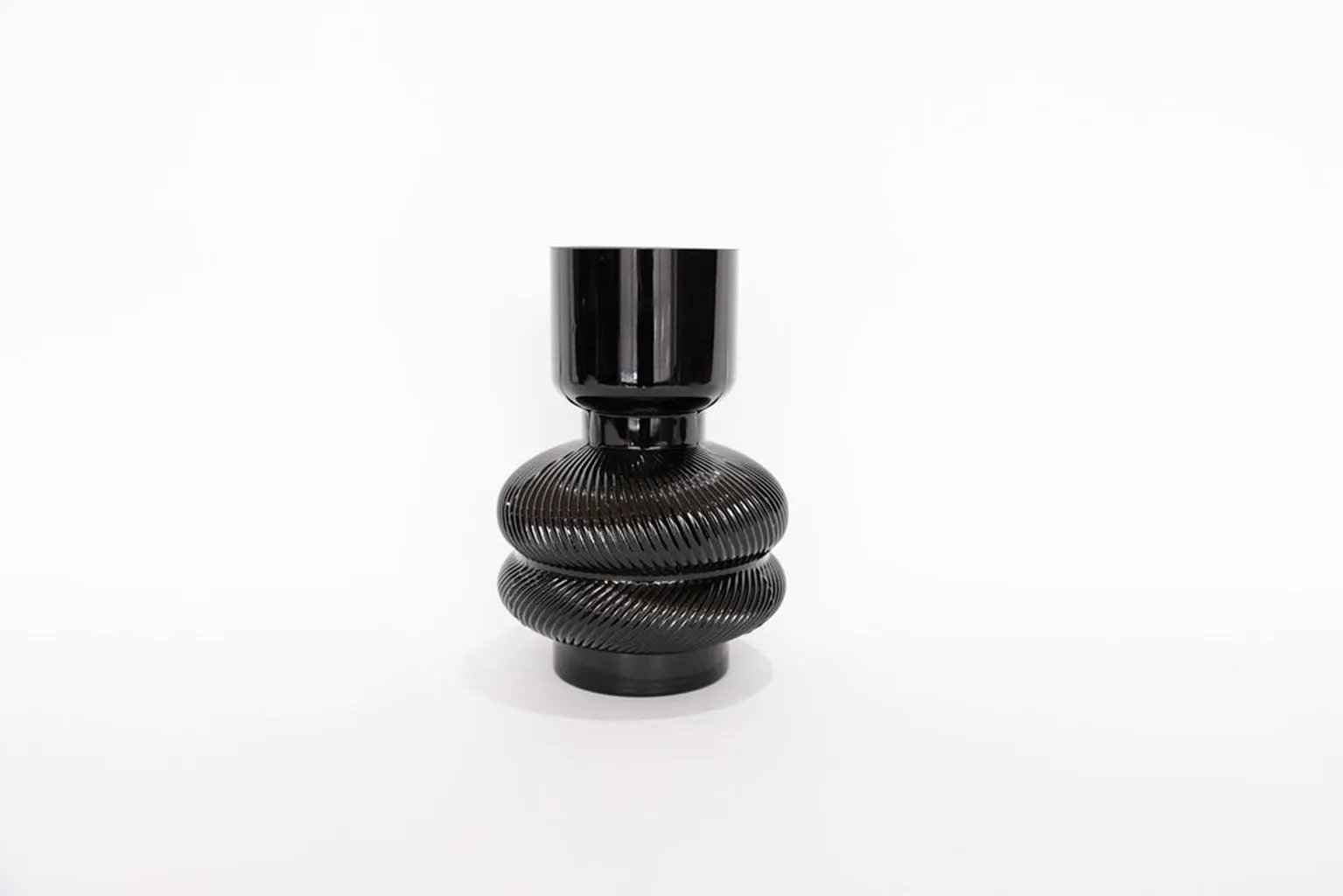 Gabel & Teller Glass Vase 22cm - Black