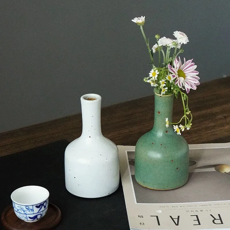 Gohobi Handmade Ceramic Emerald Classic Vase