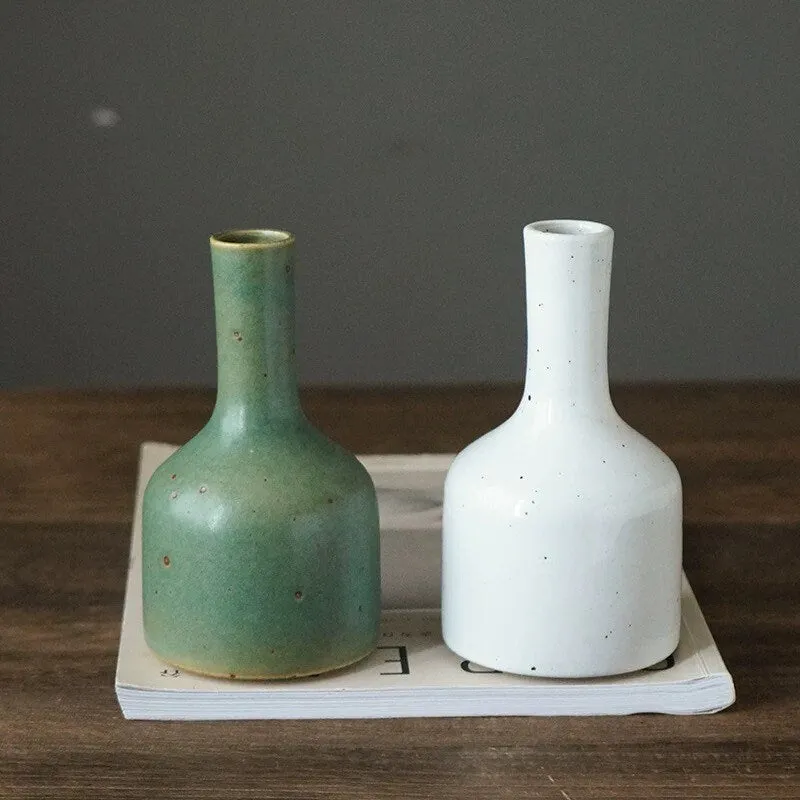 Gohobi Handmade Ceramic Emerald Classic Vase