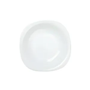 Golden Opal Carine Plain White Soup Serving Plate (Set of 6)