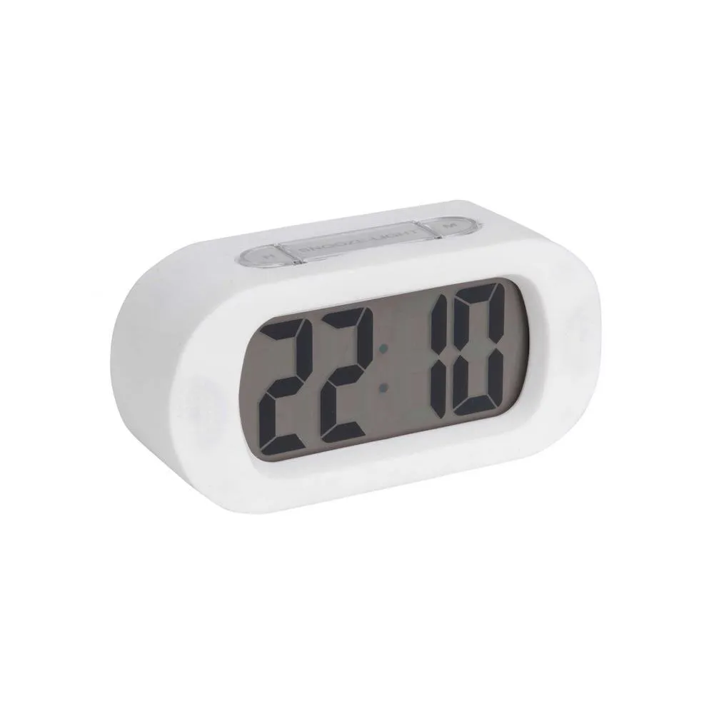 Gummy Digital Alarm Clock - White