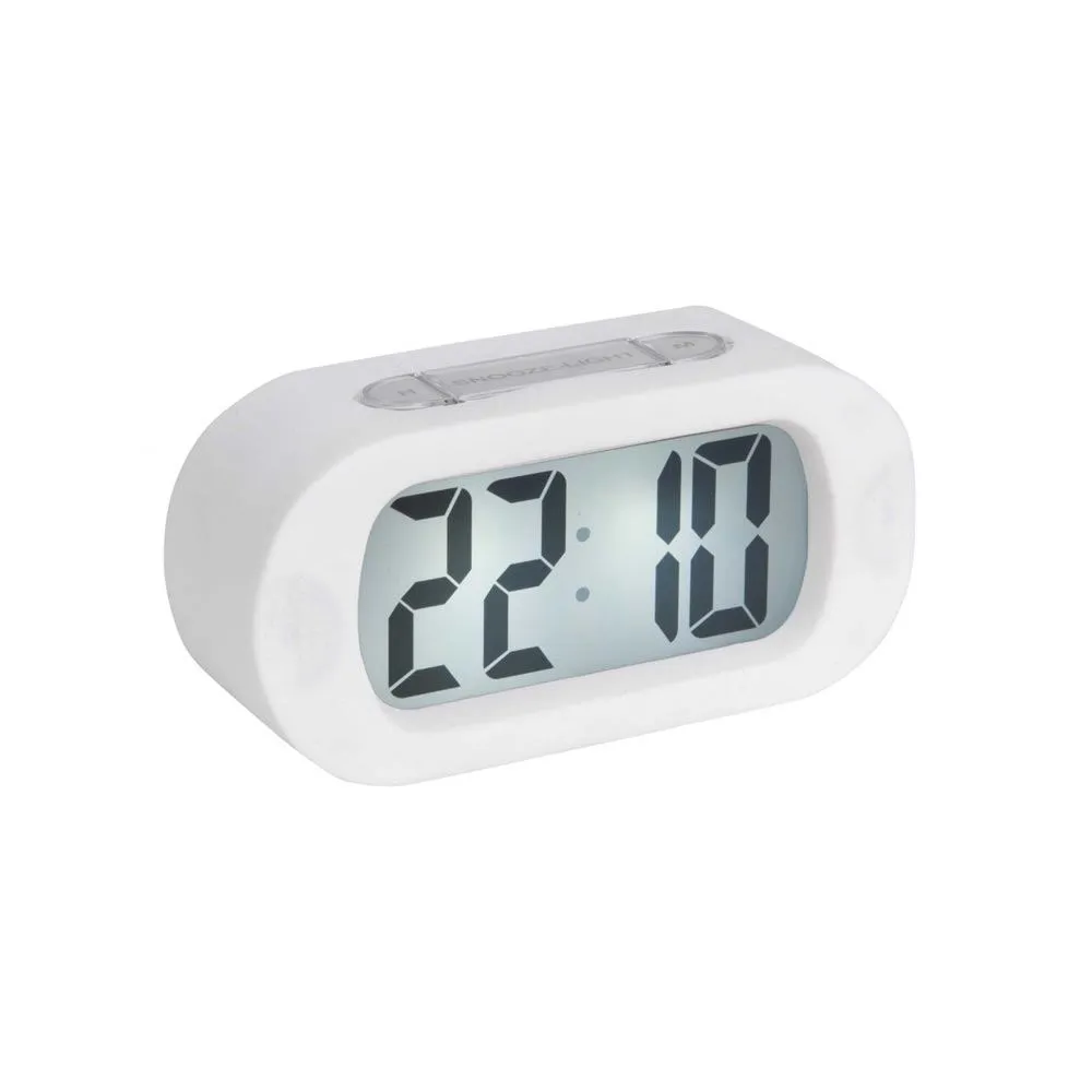 Gummy Digital Alarm Clock - White