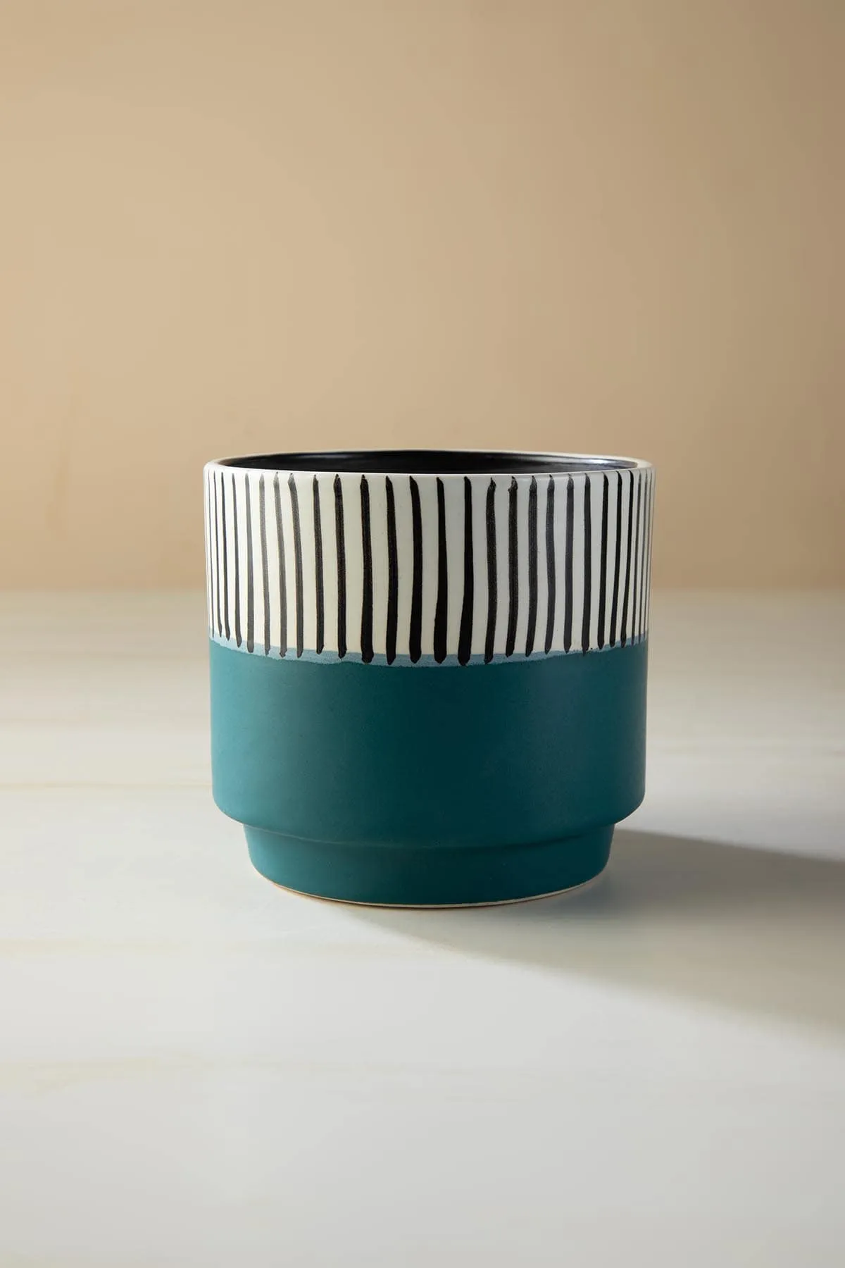 Half And Half Ceramic Herb Planter (Set Of 2)