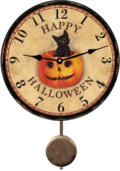 Happy Halloween Round Wall Clock