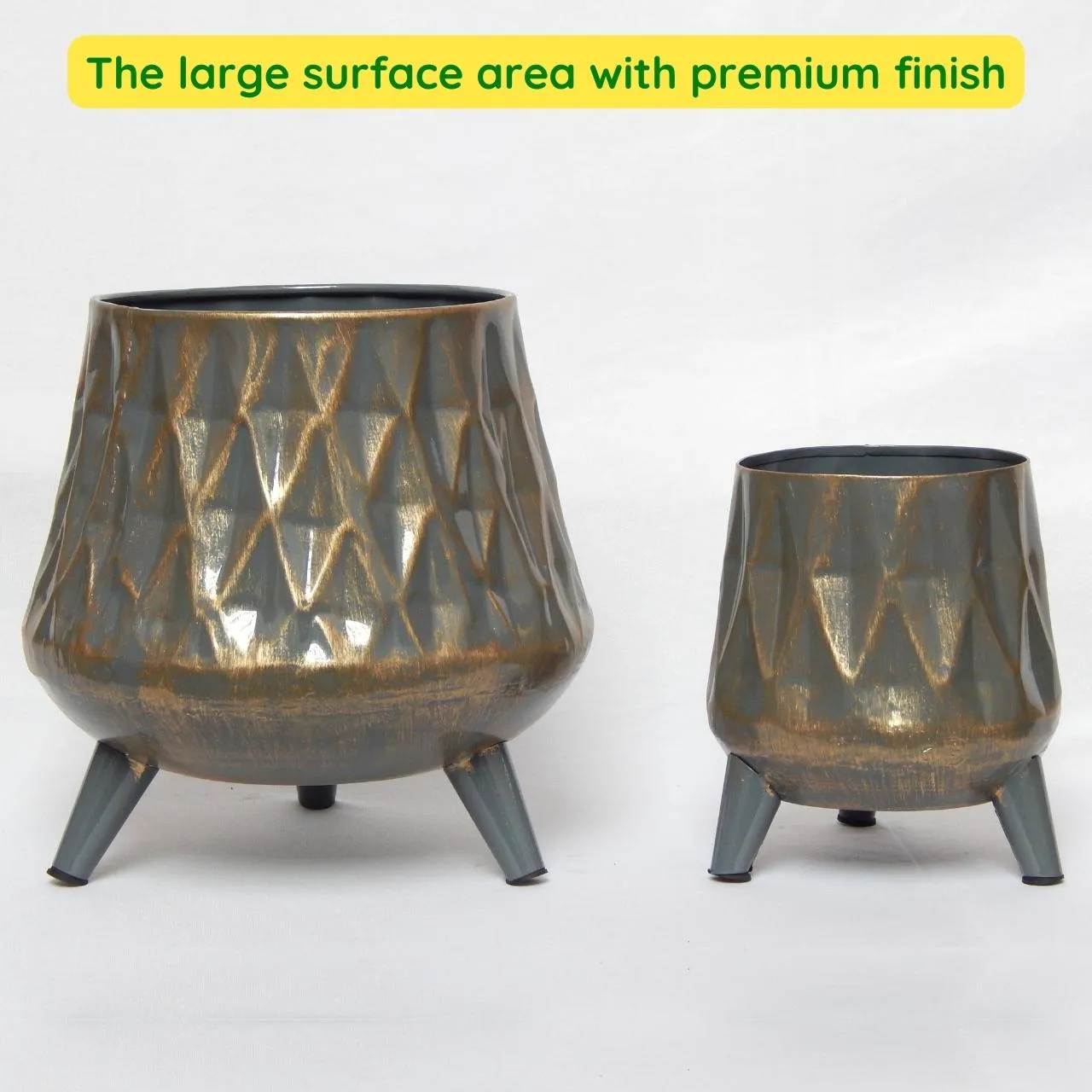 Hazel Metal Planter with Stand