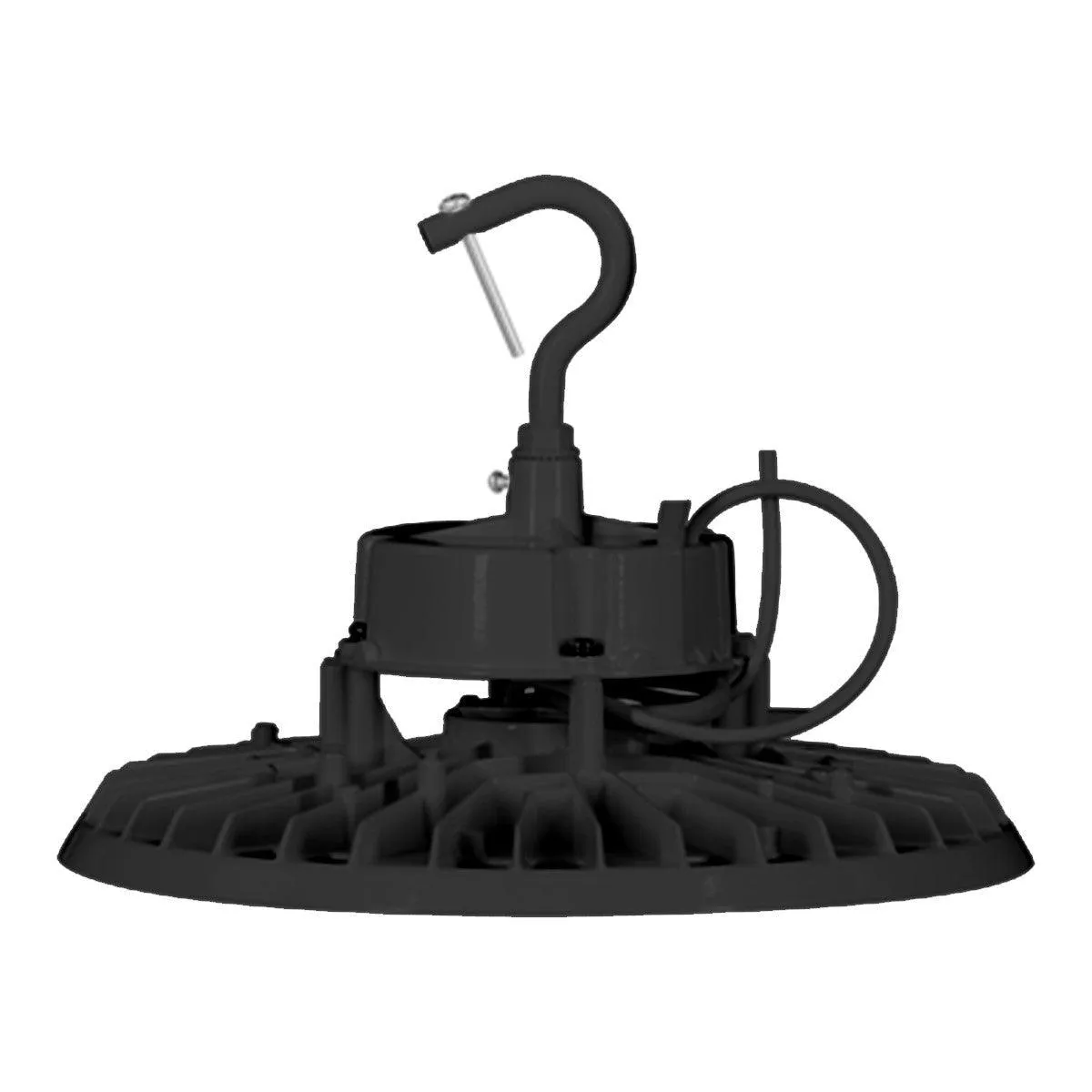 High Bay UFO LED Light, 150 Watts, 35K/40K/50K, 22500 Lumens, Black Finish, 120-277V