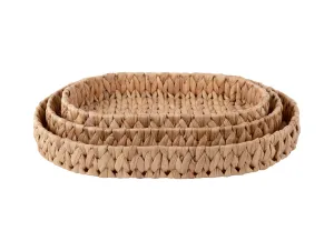 Hyacinth Grass Trays - Set Of 3