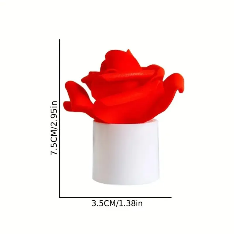 IYAAN Rose Flower Led Light Candles/Beautiful Decoration Flower Candles Smokeless Decorative Candles Led Tea Light Candle for Diwali Decoration Set of 12