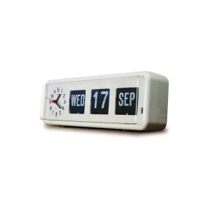 Jadco Automatic Flip Calendar with Analogue Clock