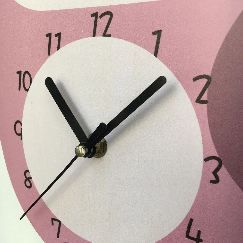 Kids Swing Watch Wall Clock with Cartoon Owl Design