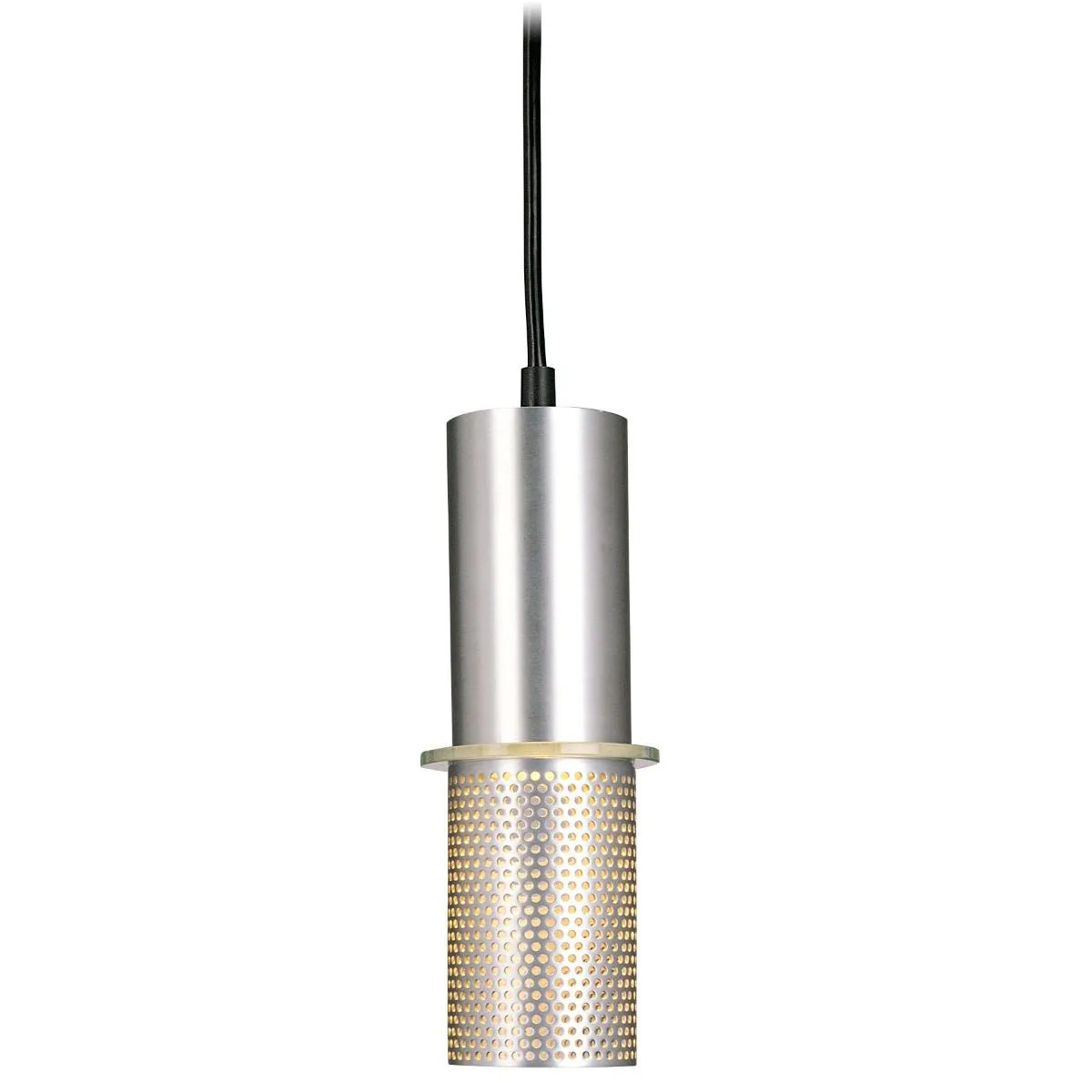 Larry 4 in. Pendant Light Satin Aluminum finish