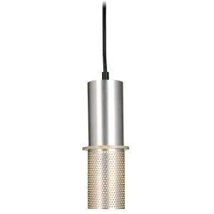Larry 4 in. Pendant Light Satin Aluminum finish