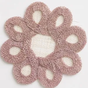 Lavender Woven Doodles Coaster | Set of 4