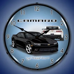 Lighted 2014 SS Camaro 5th Generation Black Clock
