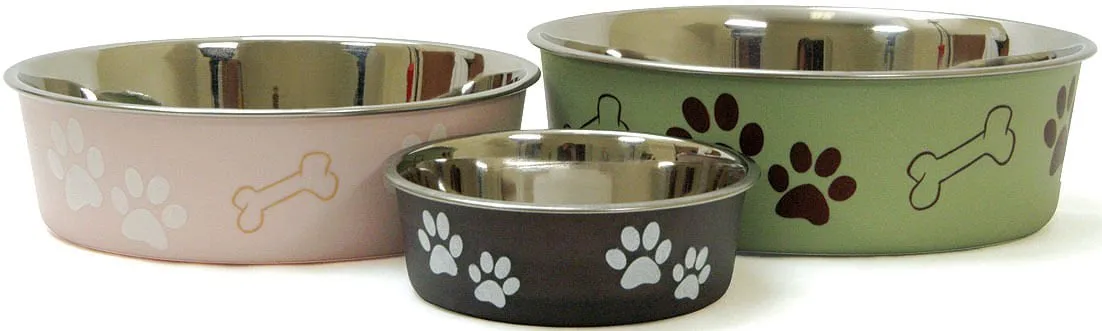 Loving Pets Bella Dog Bowl, Stainless Steel, XLarge