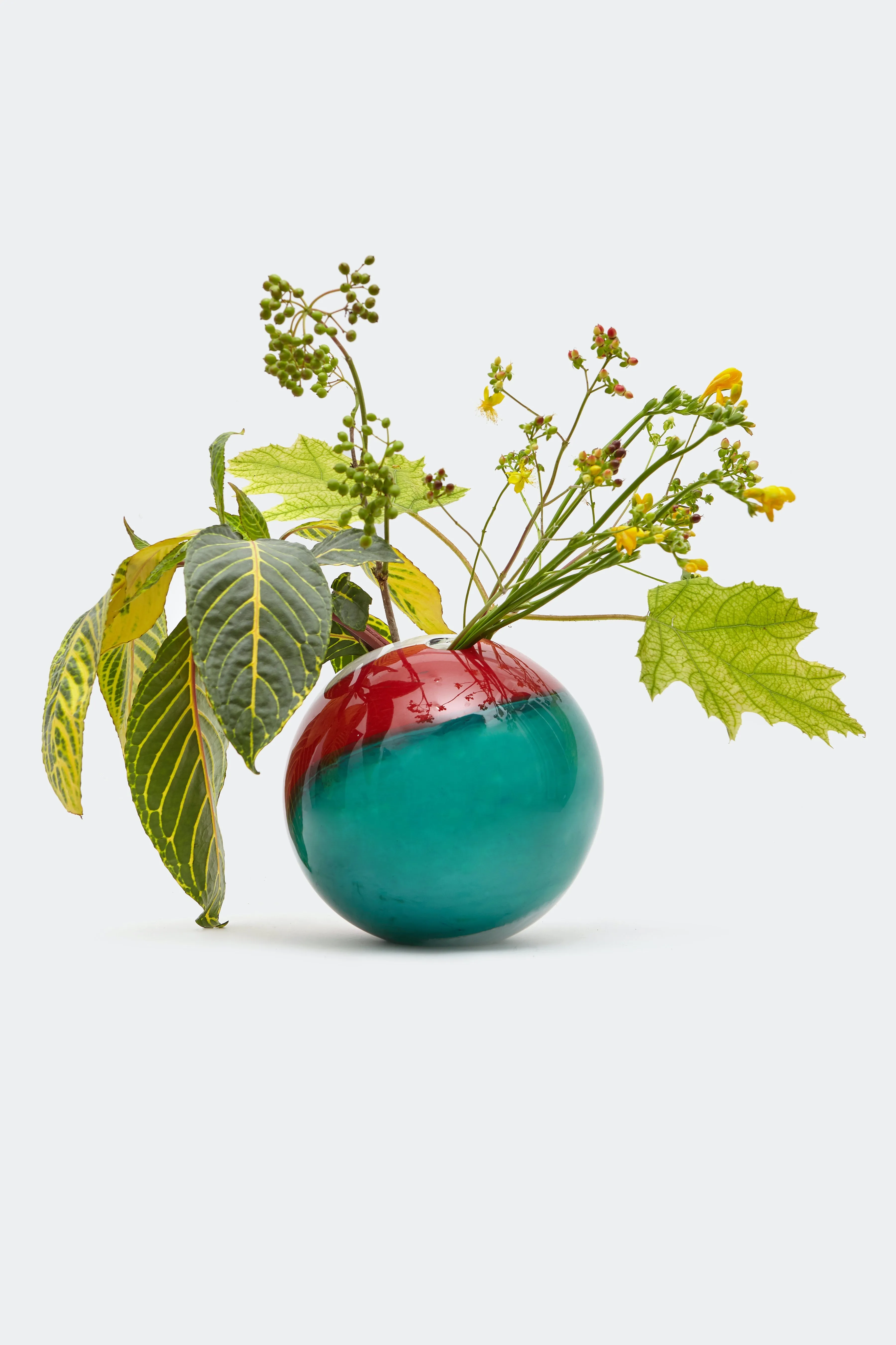 MARBLE GLASS VASE