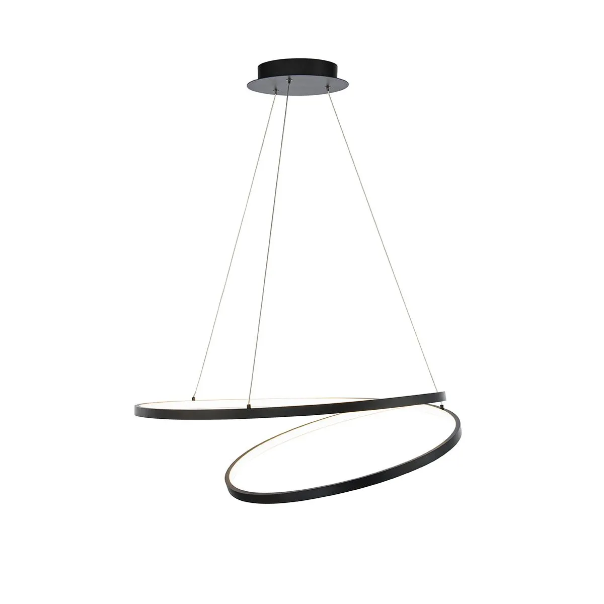 Marques 28 in. LED Pendant Light Black Finish