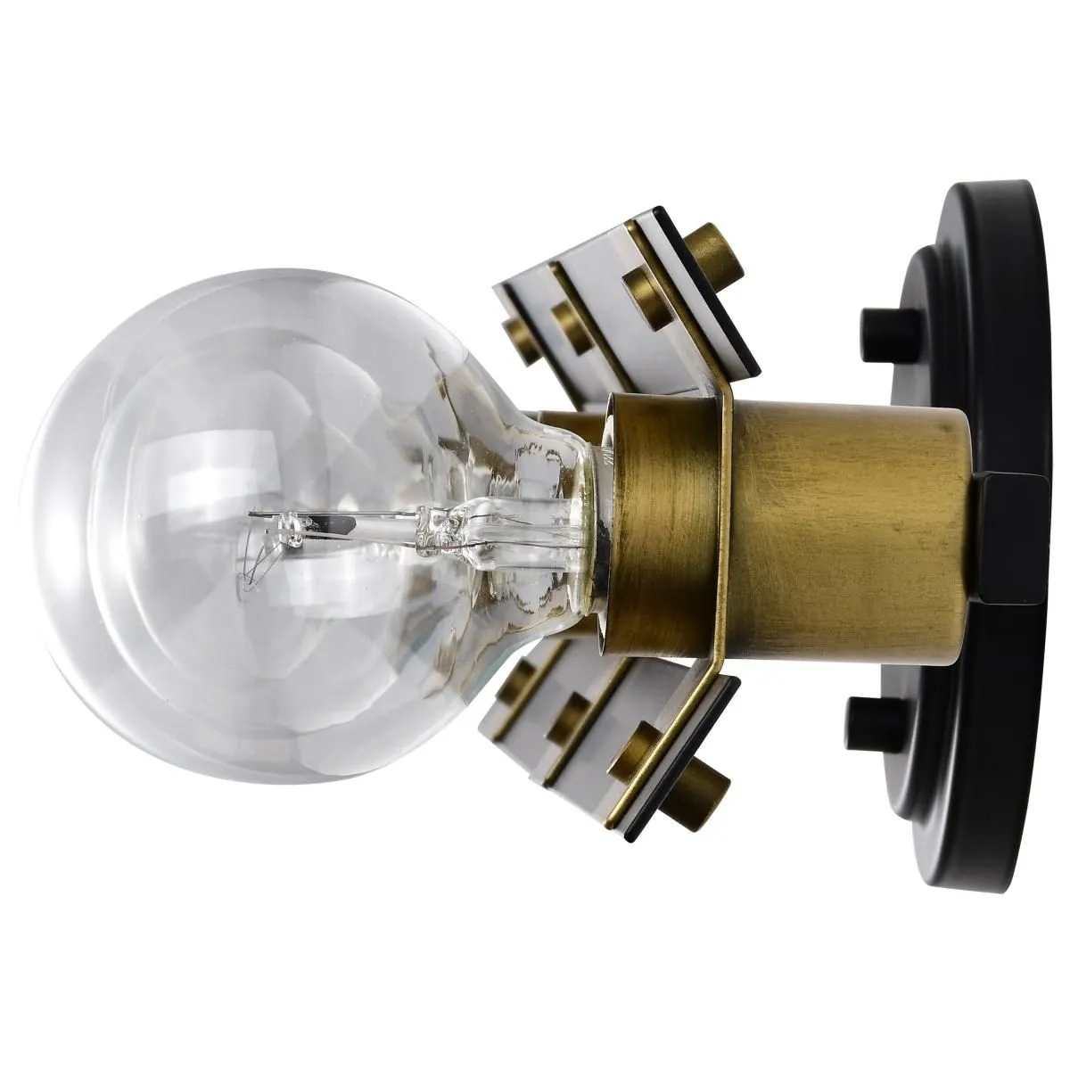 Marsden 22 in. 3 lights Bathroom Vanity Light Matte Black and Natural Brass Finish