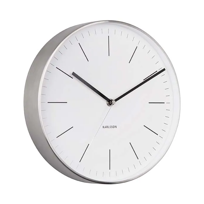 Minimal Wall Clock - White (27.5cm)
