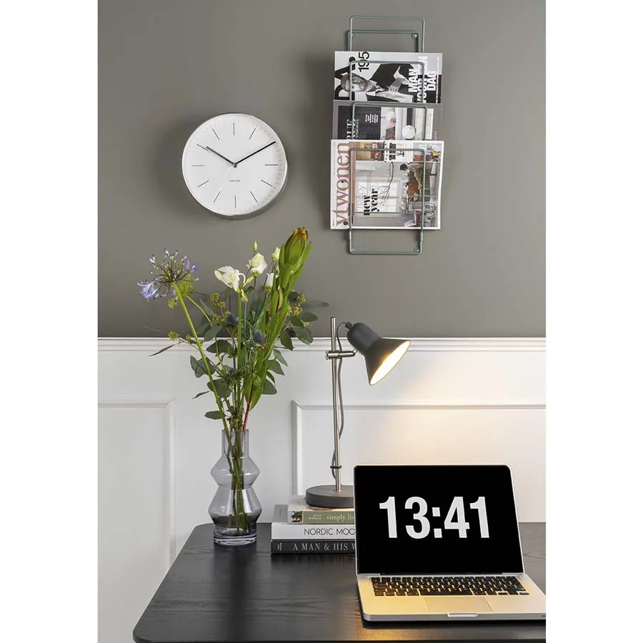 Minimal Wall Clock - White (27.5cm)