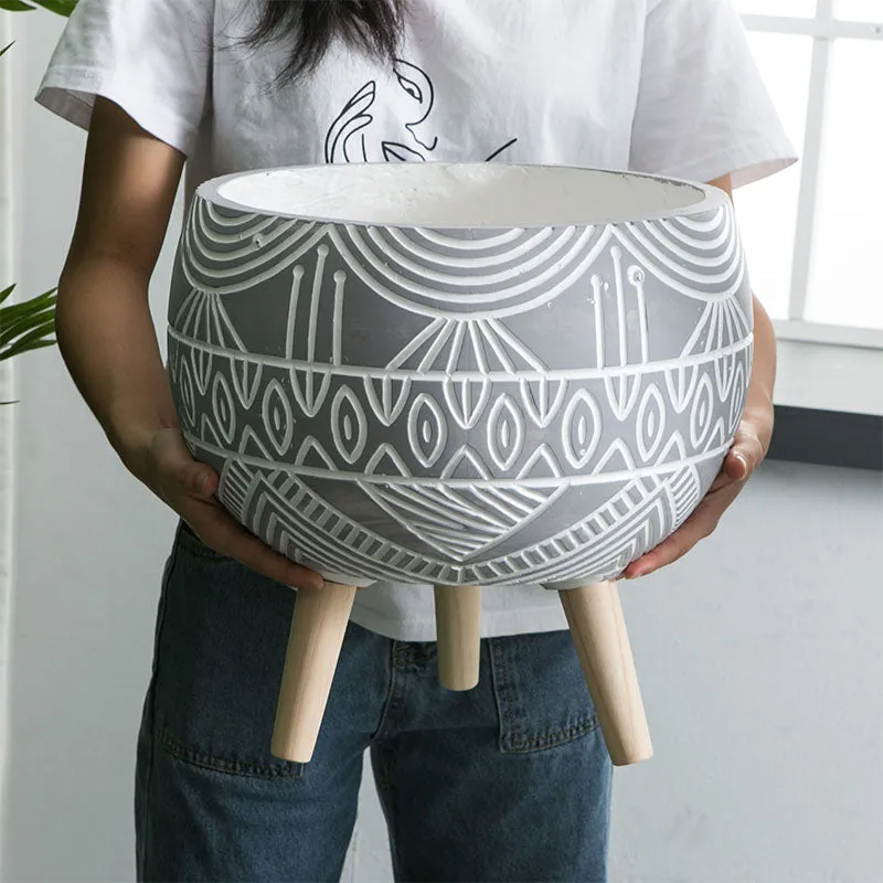 Modern Moroccan Planter with Legs