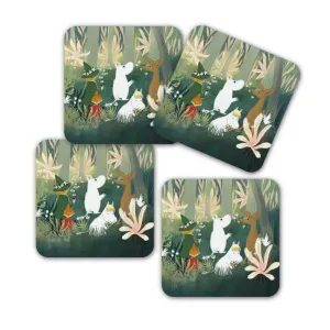 Moomin Forest Glass Coasters 4-pack –  Opto Design