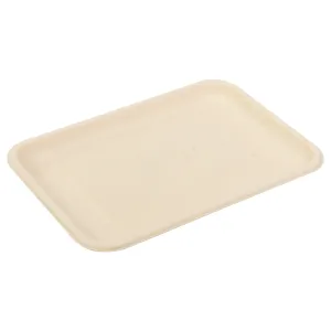 No PFAS added 8" x 5.75" x 0.6" Molded Fiber Mini Trays, Case of 500