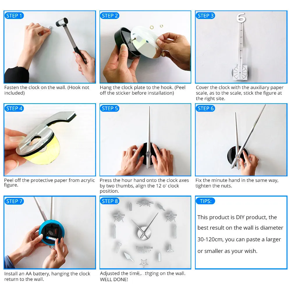 OES Clock - Frameless Design