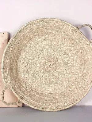 Oversized Woven Plate - Palm Leaf