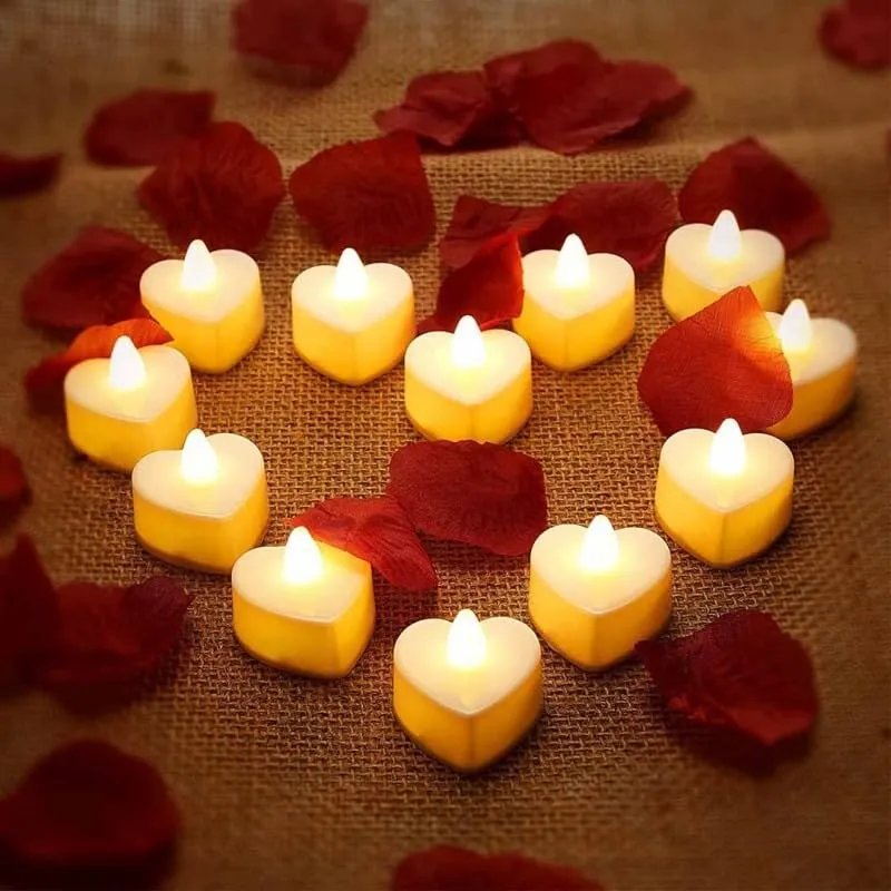 PELO Set of 12 Diwali Candles/Led Light Candles/Smokeless Led Light Candles with Shub Labh Hanging Sticker for Diwali Decoration Pack of 1