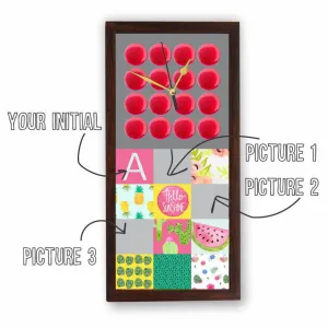 Personalised Wall Clock <br> Girl