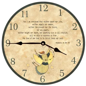 Personalized Biblical Quote Clock- Personalized Religious Family Clock