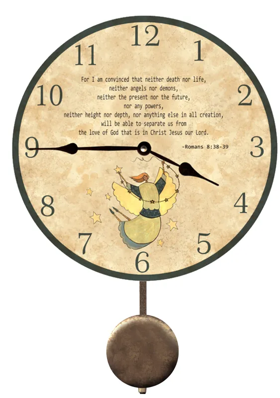 Personalized Biblical Quote Clock- Personalized Religious Family Clock