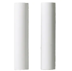 Plastic Candelabra Candle Covers – White – 4" – Pack of 2
