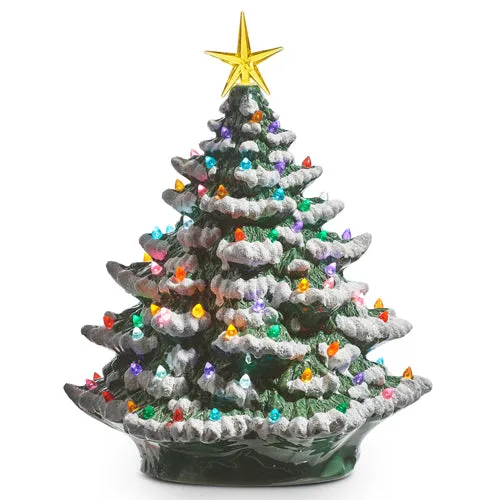 Raz Imports 2023 Vintage Farmhouse 13" w/ Timer Vintage Lighted Tree