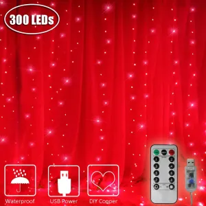 Red LED Curtain Lights