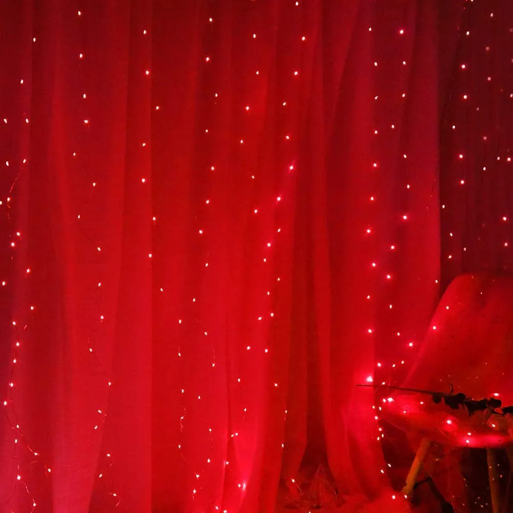 Red LED Curtain Lights