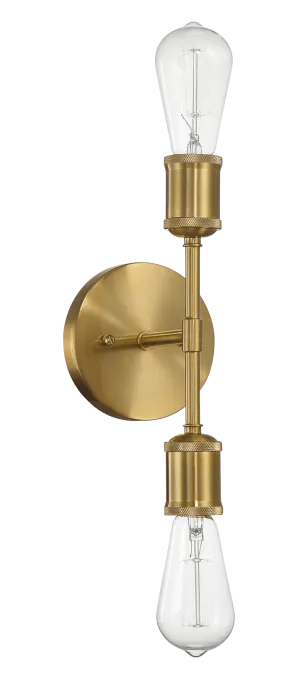 Reverie Double Lights Bathroom Wall Sconce over Mirror Bedroom Hallway Entryway 5"W × 10.75"H × 5"E